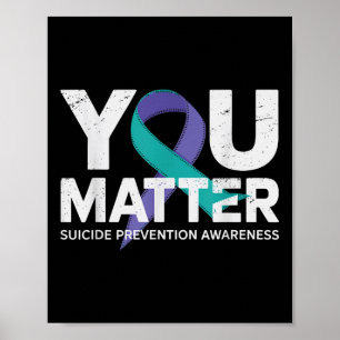 Poster La prévention des suicides arrête la sensibilisati