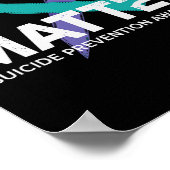 Poster La prévention des suicides arrête la sensibilisati (Coin)