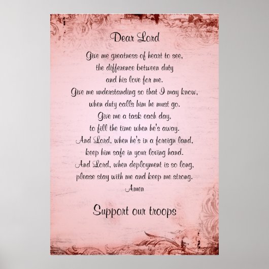 Poster La prière de la femme militaire (Devant)