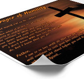 Poster La prière de l'humilité (Coin)