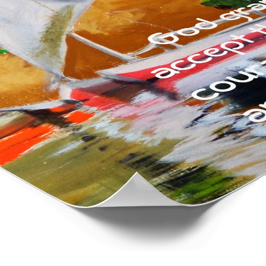 Poster La prière de sérénité (Coin)