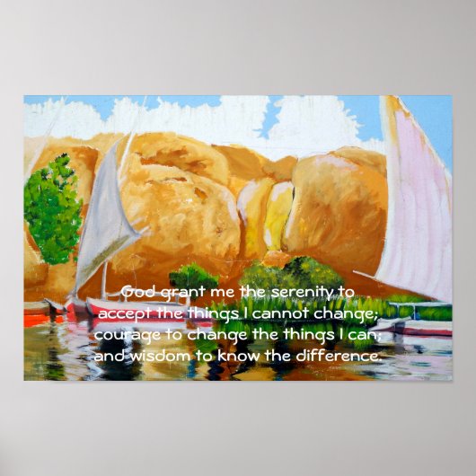 Poster La prière de sérénité (Devant)