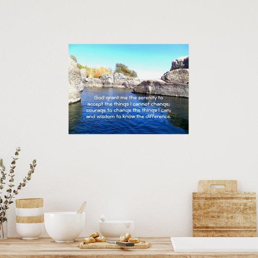 Poster La prière de sérénité (Cuisine)