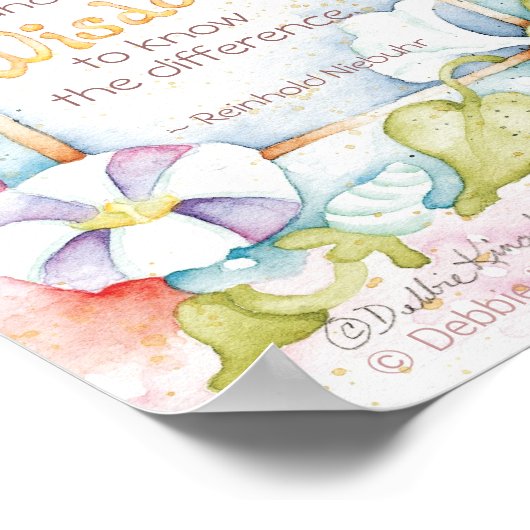 Poster La prière de sérénité (Coin)