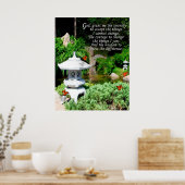 Poster "La prière de sérénité" (Cuisine)