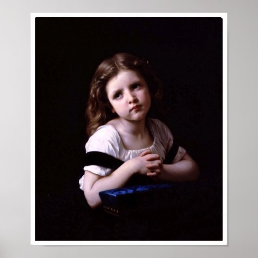 Poster La prière de Willliam-Adolphe Bouguereau (Devant)