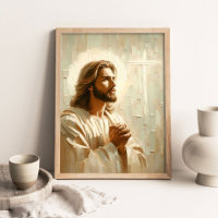La prière du Christ, Peinture chrétienne, Portrait