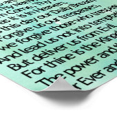 Poster La prière du Seigneur (Coin)