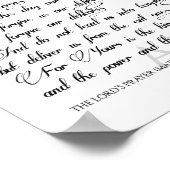 Poster La prière du Seigneur (Coin)