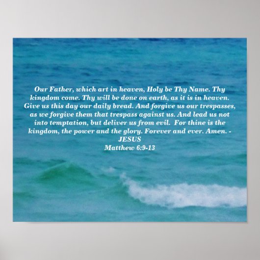 POSTER LA PRIÈRE DU SEIGNEUR (Devant)