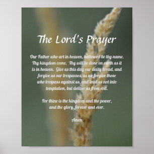 Poster La prière du Seigneur