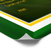 Poster La prière du Seigneur avec fleur (Coin)