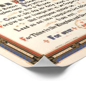 Poster La prière du Seigneur | Louis Prang & Co. (Coin)