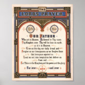 Poster La prière du Seigneur | Louis Prang & Co. (Devant)