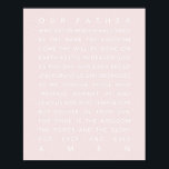 Poster La prière du Seigneur rose<br><div class="desc">La prière du Seigneur rose</div>