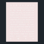 Poster La prière du Seigneur rose<br><div class="desc">La prière du Seigneur rose</div>