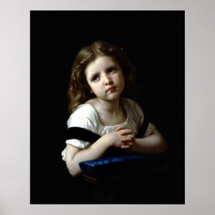 Poster La prière, par William Bouguereau (Imprimer)