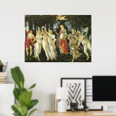 Poster La Primavera by Sandro Botticelli (Bureau à domicile)