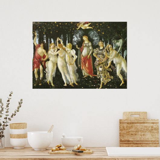Poster La Primavera by Sandro Botticelli (Cuisine)