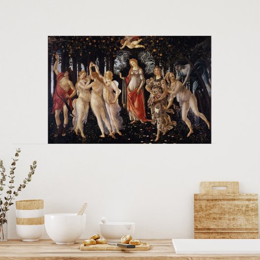Poster La Primavera (printemps) par Sandro Botticelli (Cuisine)