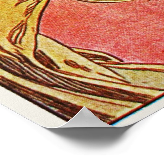 Poster La Primevere, Mucha (Coin)