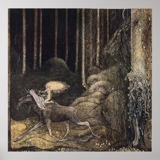 Poster La Princesse de John Bauer et l'Élan (Devant)