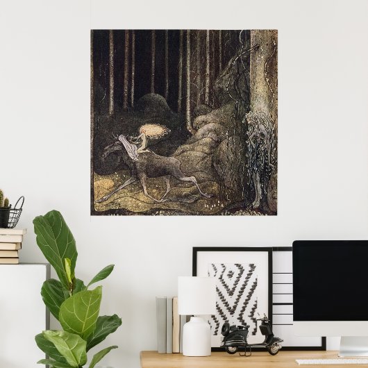 Poster La Princesse de John Bauer et l'Élan (Bureau à domicile)