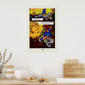 Poster La princesse de lumière bande dessinée 2 (Cuisine)