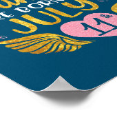 Poster La Princesse Est Née Le 11 Juillet Joyeux Annivers (Coin)