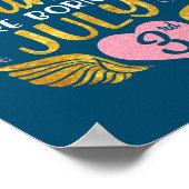 Poster La Princesse Est Née Le 3 Juillet Joyeux Anniversa (Coin)