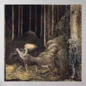 Poster La Princesse et l'élan de John Bauer (Devant)