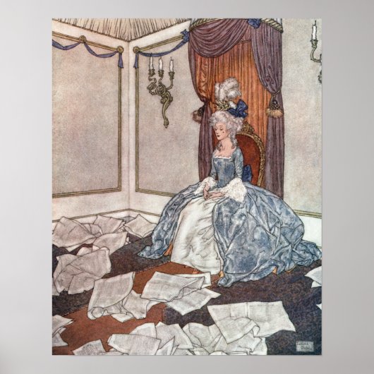 Poster La princesse et les journaux par Edmund Dulac (Devant)