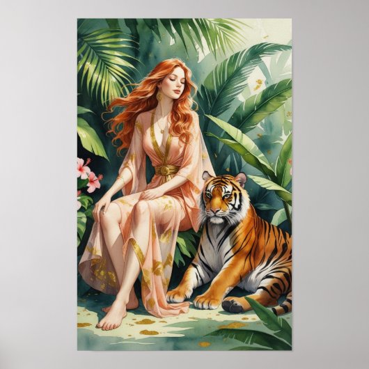 Poster La Princesse Roux et son Tigre (Devant)