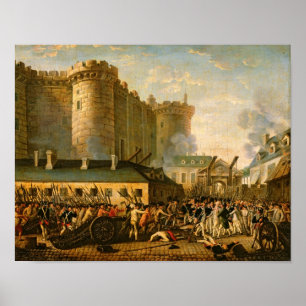 Poster La prise de la Bastille, le 14 juillet 1789