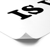 Poster La Prise De Risque Est Dans Mon Humour De Réplicat (Coin)