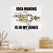 Poster La Prise D'Idées Est Dans Mes Gènes (Réplication D (Cuisine)