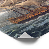 Poster La prise du navire anglais "The Java" (Coin)