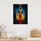 Poster La Prison de Lumière – Expressionnisme Monumental (Cuisine)
