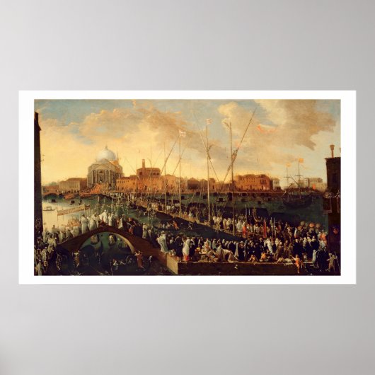 Poster La procession de Redentore (huile sur toile) (Devant)