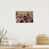 Poster La proie de Hyena avec vautours (Cuisine)