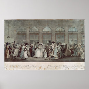 Poster La promenade de la Galerie du Palais-Royal, 1787