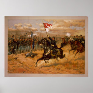 Poster La promenade de Sheridan par Thure de Thulstrup