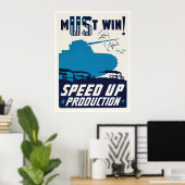 Poster La propagande américaine pendant la Seconde Guerre (Bureau à domicile)