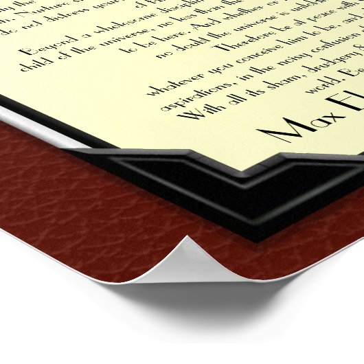 Poster La prose de Desiderata (Coin)