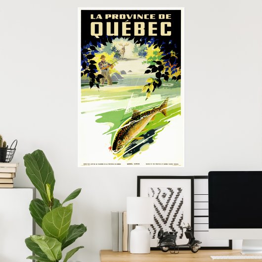Poster La Province de Québec (Bureau à domicile)