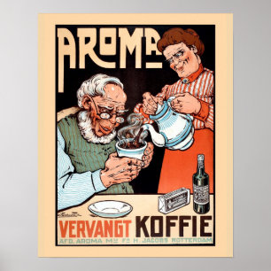 Poster La publicité néerlandaise vintage drôle de