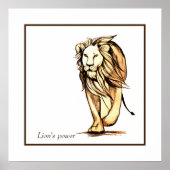 Poster La puissance du lion (Devant)