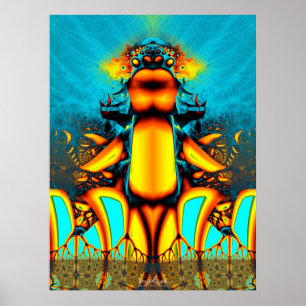Poster La puissante fourmi jaune ailée
