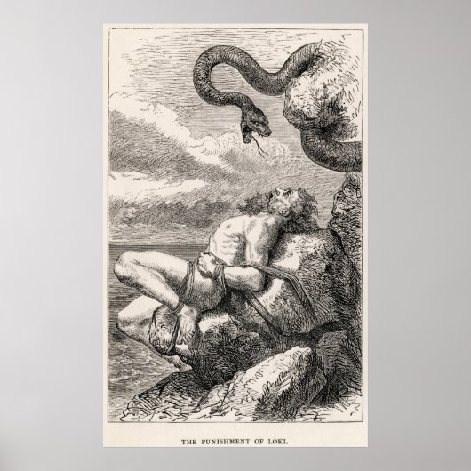Poster La punition de Loki par Louis Huard (Devant)