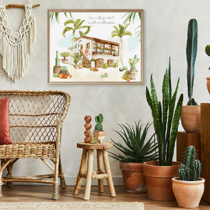 Poster La Pura Vida Été Rétro Branché Mexique